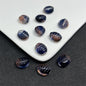 Small Turtle Glass Beads 10x12mm Transparent Assorted Colors 100pcs 13