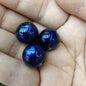 Dark Tone Spray Ink Acrylic Beads 16mm Glossy Splatter Pattern 100pcs 10