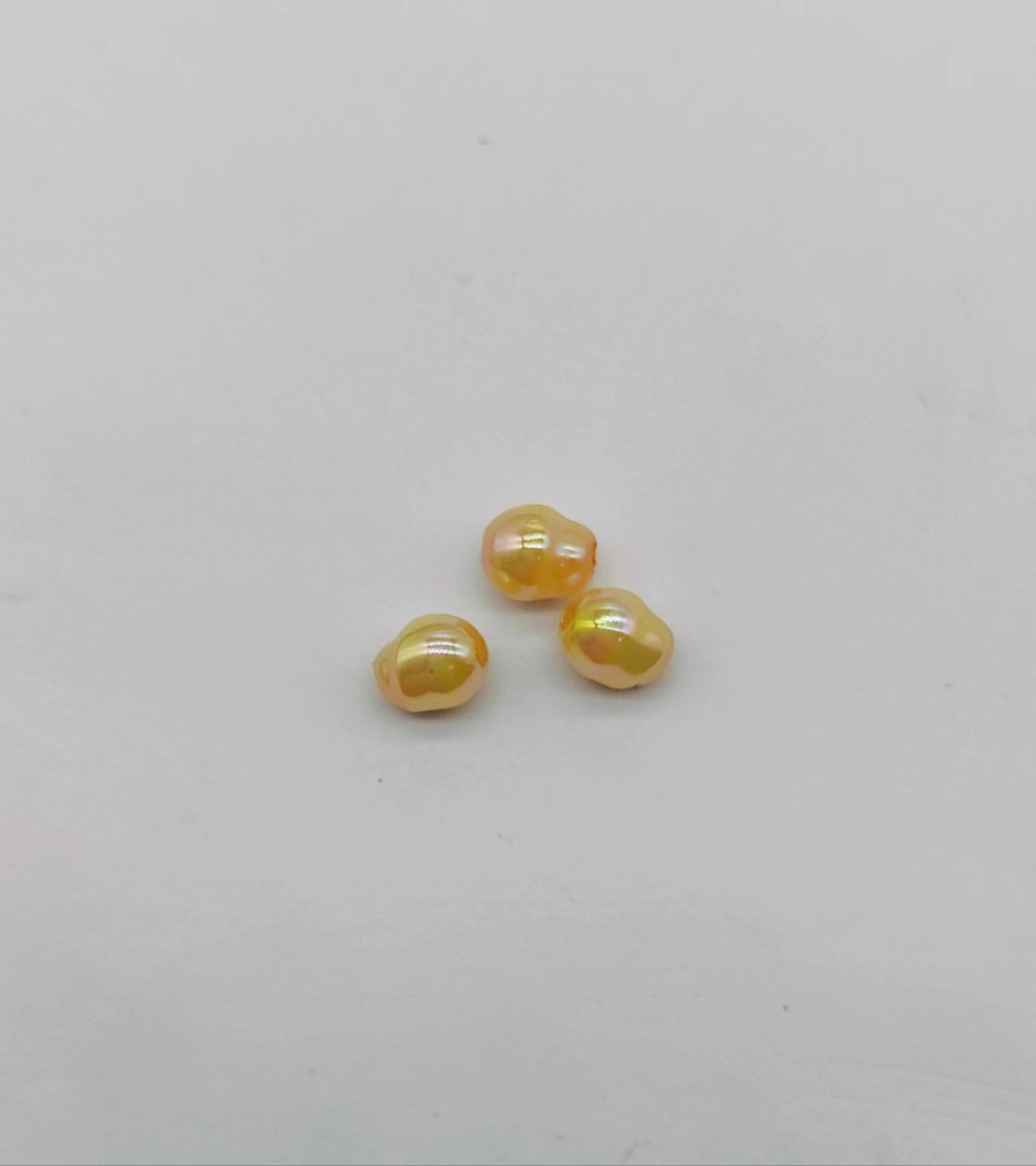 Plating Colorful Imitation Pearl Acrylic Beads 8mm 100pcs 13