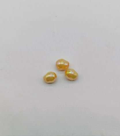 Plating Colorful Imitation Pearl Acrylic Beads 8mm 100pcs 13