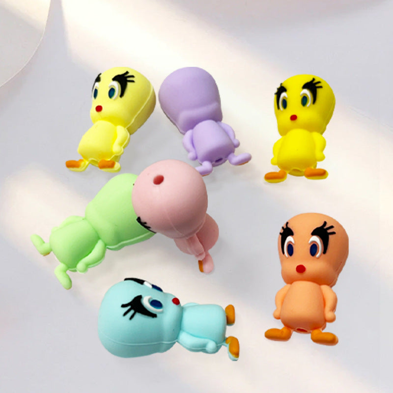Silicone 3D Focal Beads Duck Figure Standing Pose 20pcs 4