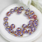 Gild Striped Resin Beads 16mm Round Multicolor 10pcs 15