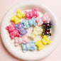 Glow In The Dark Plating Bear Acrylic Beads 24-34mm Two-Color 5pcs 20