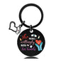 Stainless Steel Nurse Nursing Heart Cap Charm Color Printing Keychain 20
