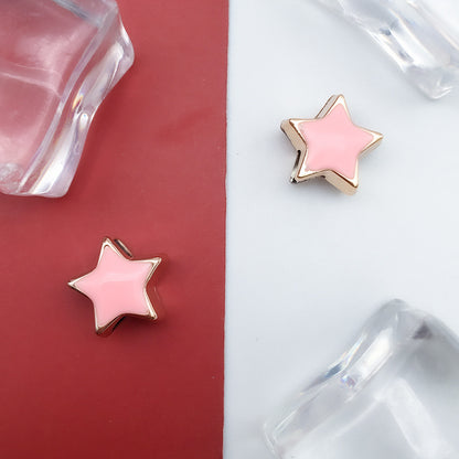 Enamel CCB Plastic Acrylic Beads 9-15mm Large Hole Playful Shapes 40pcs 11