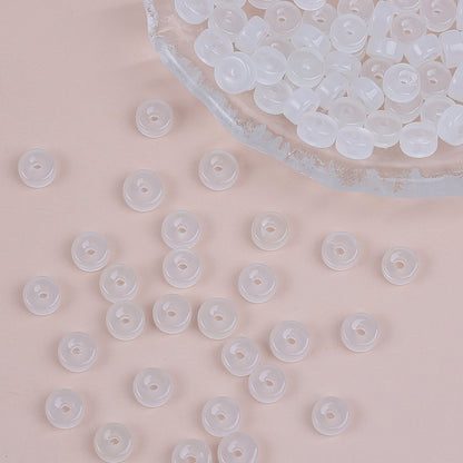 Glass Cylindrical Spacer Beads 6mm Mini 100pcs 9
