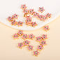 Irregular Shaped Metal Beads Double-Sided Enamel Evil Eye 20pcs 44
