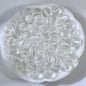 Transparent Glass Beads 10mm Soft Pastel Glossy Finish 100pcs 12