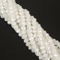 Glass Faceted Spacer Beads 8mm Iridescent Plating 24