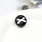 Baking Painted Acrylic Beads 18mm Enamel Candy Letter 50pcs 18