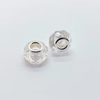 Acrylic Faceted Spacer Beads 14mm Transparent Large Hole 50pcs 5