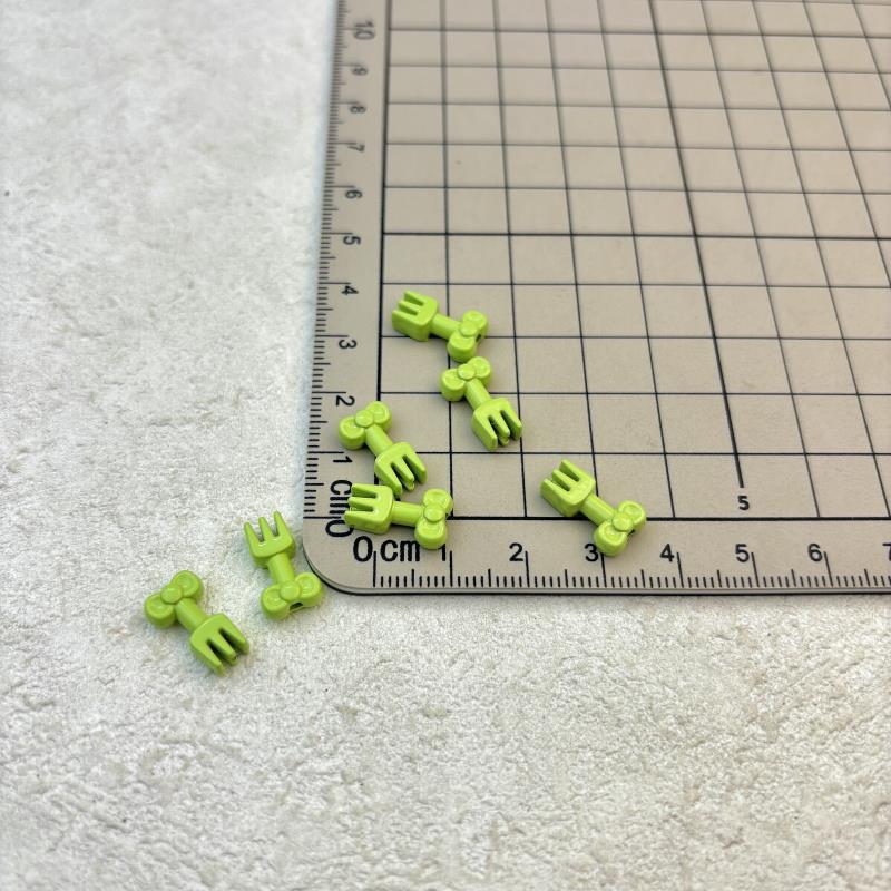 Fork Metal Beads 13mm Baking Painted Alloy 20pcs 14