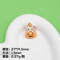 Plating Halloween Jack-O'-Lantern Resin Beads Glossy Sanrio 10pcs 11