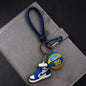 Silicone Basketball Sneaker Keychain with Mini Basketball Charm 12
