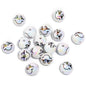 UV Plating Round Acrylic Beads 16mm Funny Emoji Faces 50pcs 6
