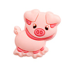 Silicone Focal Beads Pig Heart Ears 20pcs 5