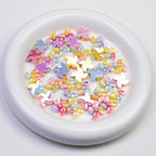 Plating Mini Windmill Resin Beads 14mm Colorful Glossy 20pcs