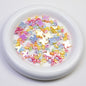 Plating Mini Windmill Resin Beads 14mm Colorful Glossy 20pcs