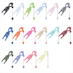 Beadable U Shaped Updo Comb Resin Lightweight Vibrant Colors 3