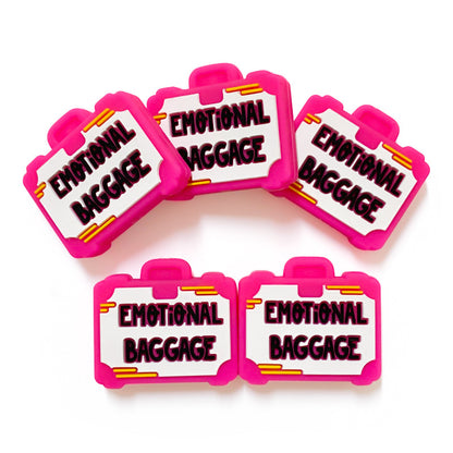 Silicone Focal Beads Luggage Compartment Emotional Baggage Label 20pcs 3