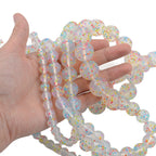 9-19mm Silicone Beads Confetti Clear Mixed Round Hexagon 20pcs 4
