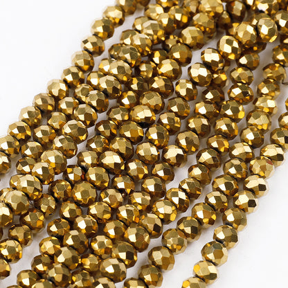 Transparent Faceted Glass Beads 10mm Colorful Mixed 136pcs 17