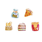 Glossy Fast Food Resin Beads Playful Miniature Set 10pcs 5