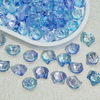 Clear Fox Head Glass Beads 14mm Transparent Playful Design 25pcs 2