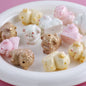 Plating Lovely Furry Puppy Resin Beads 24mm Glossy Pastel Colors 10pcs 6
