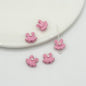 Baking Painted Dress Metal Beads 12mm Colorful Glossy Alloy 10pcs 8