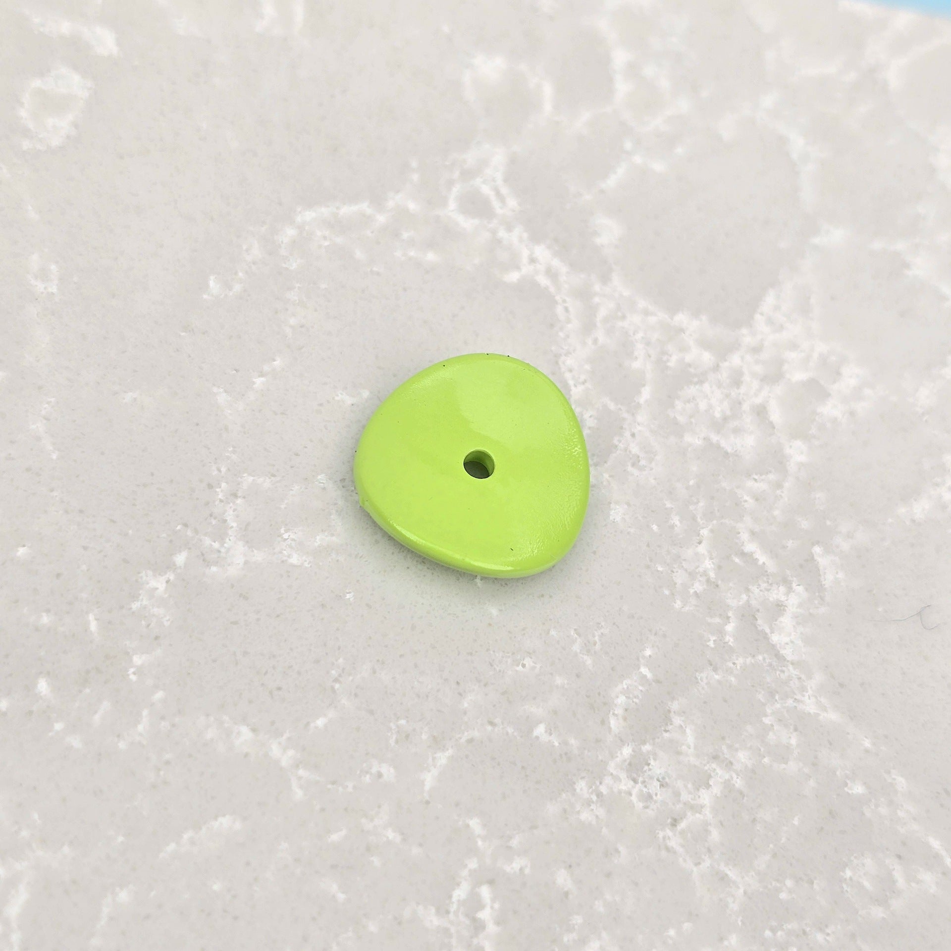 Acrylic Potato Chips Spacer Beads 14mm Baking Painted 20pcs 16