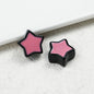 Painted Star Acrylic Beads 16mm Two-Color Enamel Glossy 20pcs 10