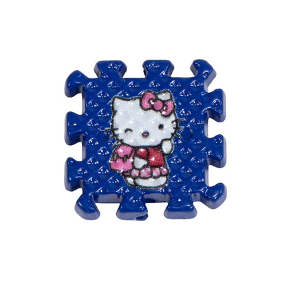 Hello KT Puzzle Acrylic Square Beads 18mm Colorful 10pcs 10
