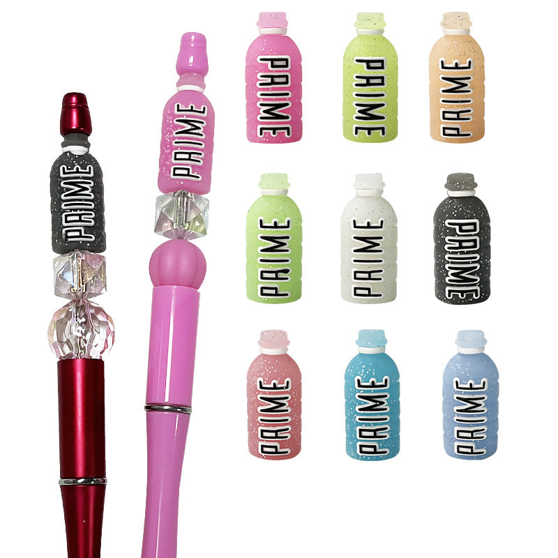 Silicone 3D Focal Beads Luminescent Energy Bottle With PAIME Text 2