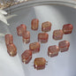 Czech Glass Beads Oval 13x18mm Soft Pastel Iridescent 100pcs 10