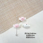 Cat and Bear Candy Painted Metal Beads 13 16mm Glossy 10pcs 12