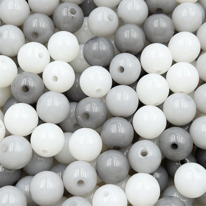 Makaron Color Round Acrylic Beads 16mm Pastel Ombre 10pcs 4