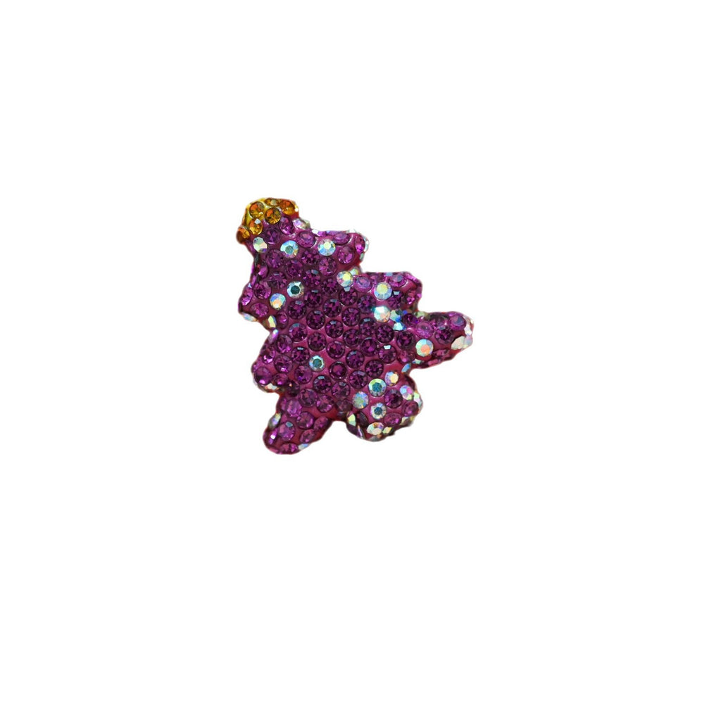 Polymer Clay Christmas Tree Rhinestone Beads 30mm Festive Holiday 10pcs 5