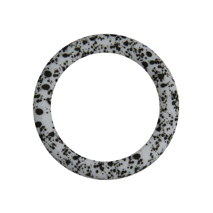 65mm Printed Silicone Rings Floral and Geometric Designs
