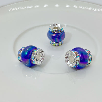Lantern Rhinestone Beads 14mm Acrylic Plating Bright Color 20pcs 15
