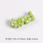 Painted Plate Acrylic Beads 31mm Splash Ink Good Word 20pcs 10