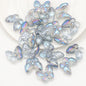 Plating Butterfly Glass Beads 17x10mm Iridescent Detailed Wings 10pcs 14
