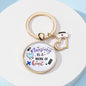 Metal Nurses Day Keychain Heart Nurse Cap Medical Theme 8