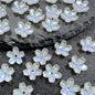 Czech Glass Beads Cherry Blossom 10mm Iridescent Pastel 50pcs 12