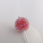 Whimsical Bubblegum Beads 16mm Chunky Pearlescent Pastel Texture 20pcs 3