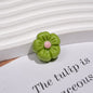 Colorful 3D Cherry Blossom Acrylic Beads 19mm Flower 20pcs 15