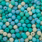 Rubberized Round Acrylic Beads 15mm Mixed Colors 20pcs 6
