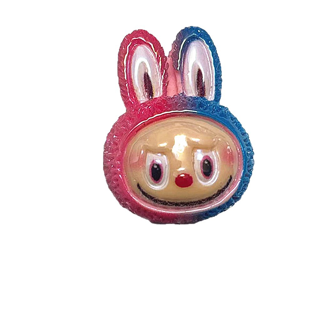 Glow in Dark Gradient Bunny Resin Beads 26-35mm Textured Ears 50pcs 5