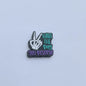 Silicone Focal Beads Halloween Skeleton Hand Cheeky Phrase 20pcs 11