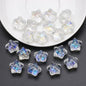 Electroplated Star Glass Beads 18mm Imitation Lunar Pit Texture 10pcs 11
